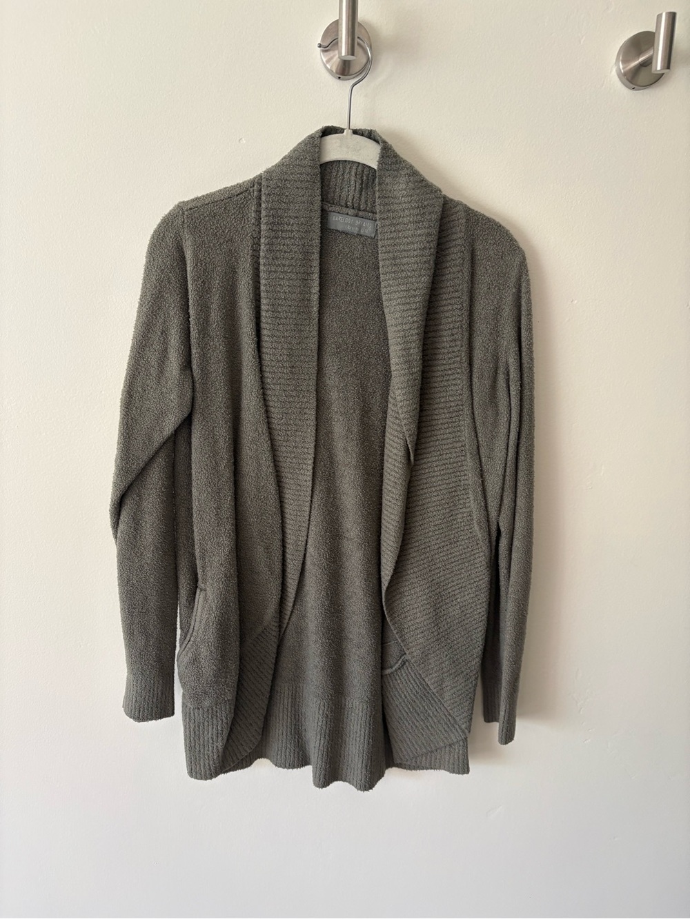 Barefoot Dreams Gray Open-Front Cozy Cardigan